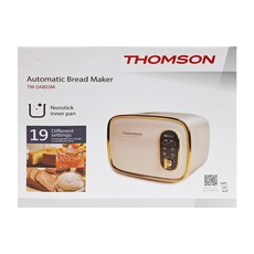 THOMSON 湯姆盛 全自動智能美型麵包機, 黃金奈米塗層內鍋, 15分鐘斷電記憶, TM-SAB03M