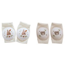 vanibaby 寶寶專用護膝替換組 Set 2雙, 韓風繡花圖樣, 大網眼織法, 舒適透氣, 碗狀海綿添加透氣孔, 貼合膝蓋不悶熱, C組合隨機款式, 1組