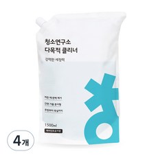 청소연구소 다목적 클리너 리필, 2L, 4개