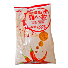 新光洋菜 魔鬼斷魂雞心椒粉，口感炸裂，香辣好滋味，辣度100%，等您挑戰, 300g, 1包