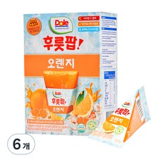 돌 후룻팝 오렌지 8p, 496ml, 6개