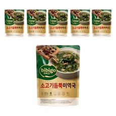 비비고 소고기 듬뿍 미역국, 460g, 6개