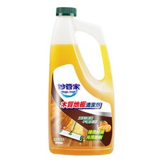 妙管家 木質地板清潔劑，清新橙香，強效清潔，溫和清潔，不傷表面，光亮如新, 1kg, 1瓶
