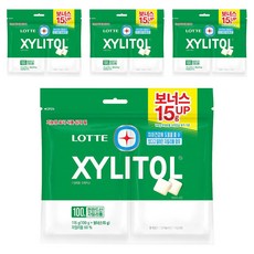 롯데자일리톨 오리지날 껌 리필, 115g, 4개
