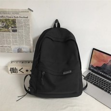 城市漫遊 雙肩背包，多口袋設計, 黑色