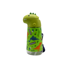 Skater 恐龍吸管水壺 420ml, 綠色, 1個