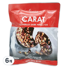 Puratos E Home烘焙Coverlux塗層巧克力 黑巧克力, 6個
