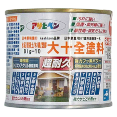 ASAHIPEN 水性水泥漆第一種，Big-10，1/5L，超耐久, 黑色, 200ml, 1罐