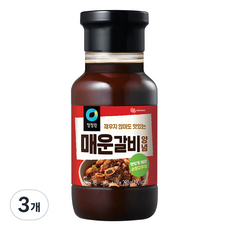 대상 청정원 매운갈비양념, 280g, 3개