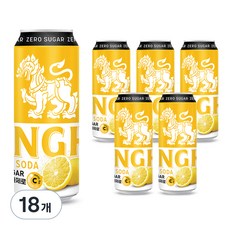 SINGHA 勝獅 無糖零卡氣泡飲 檸檬口味, 330ml, 18罐