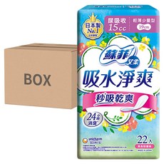 SOFY 蘇菲 艾柔 吸水淨爽輕薄少量型護墊, 19cm, 22片, 8包