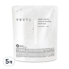 생활공작소 스탠드형 제습제 본품, 150g, 5개