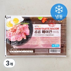 삼겹살베이컨 곰곰 삼겹 베이컨(냉동) 1kg 3개