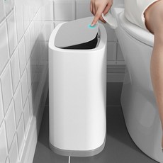 Medipure One Touch細長型垃圾桶, 白色