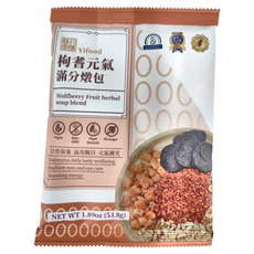 Yifood 頤珍宮膳 枸杞元氣滿分燉包, 草本湯包, 晶亮悅目, 元氣補充, 53.8g, 1包