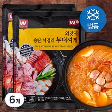 외갓집 송탄 서정리 부대찌개 (냉동), 1kg, 6개