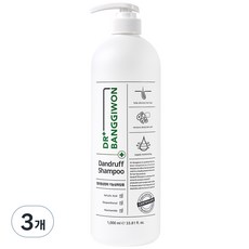 닥터방기원 댄드러프 비듬케어 탈모샴푸, 1000ml, 3개