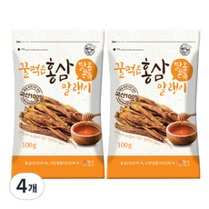 蜂蜜紅蔘片, 100g, 4包