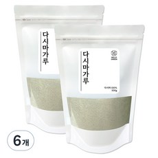 헬로우그린 국산 다시마 가루 팩, 500g, 6개