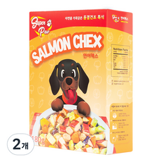 슈퍼포우 전연령용 연어첵스 동결건조 사료, 연어, 180g, 2개