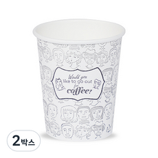 더빈썸 종이컵 피플 300ml, 100개입, 2개