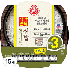 오뚜기 식감만족 찰기가득 진밥, 210g, 15개