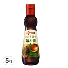 백설 100% 통들깨 들기름, 320ml, 5개