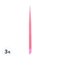꾹꾹이 네일핀셋, 핑크, 3개
