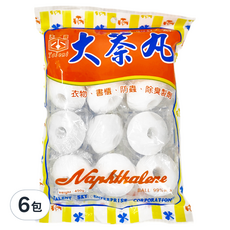TALENT 天嶸 大奈香腦丸, 衣物/書櫃防蟲除臭, 450g, 6包