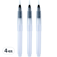 固體水彩畫水彩筆 3種 一般, 4組, 120mm