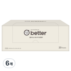 KleanNara 可綠納樂 better可水洗竹纖維衛生抹布, 6個