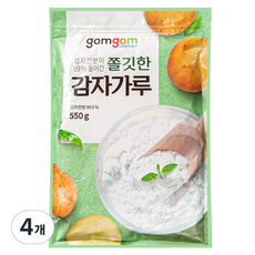 gomgom 99%含有馬鈴薯澱粉的Q彈馬鈴薯粉, 550g, 4個
