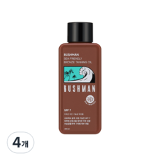 BUSHMAN Sea Friendly青銅古銅色油 SPF7, 190ml, 4個