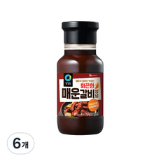 청정원 화끈한 매운갈비양념, 280g, 6개