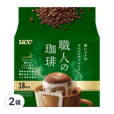 ucc 職人濾泡咖啡 精選, 18包, 7g, 2袋