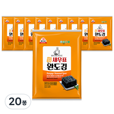 새우표 완도 오리지널 전장김, 25g, 20개