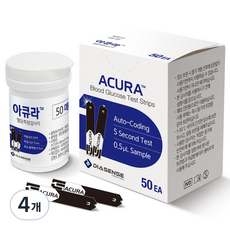 디아센스 아큐라 혈당측정검사지, 4개, 50개입