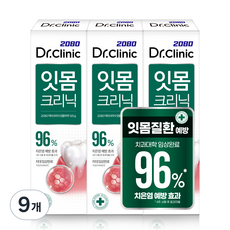 2080 닥터크리닉 잇몸 치약, 120g, 9개