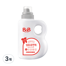 비앤비 섬유유연제 베르가못&그레이프후르츠향 용기형, 1.5L, 3개