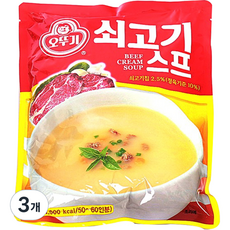 오뚜기 쇠고기 스프 1kg 3개