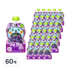 미닛메이드 쿠우 젤리 포도, 60개, 130ml