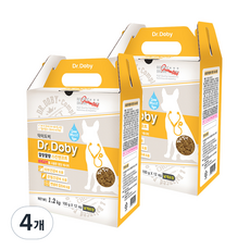  인터펫코리아 닥터도비 애견 말랑말랑 스킨앤코트 사료 2p, 1.2kg, 오리, 4개 