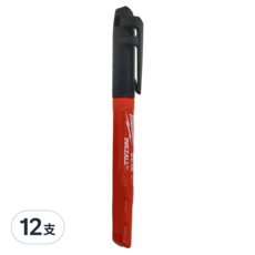 Milwaukee 美沃奇 工程筆 INKZALL, 黑色, 12支