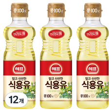 해표 식용유, 500ml, 12개