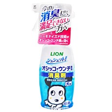LION 獅王 寵物廁 99.9%異味消臭噴物劑 犬用, 99.9%強烈除臭, 植物性消除菌成份, 寵物舔到也安全, 300ml, 1瓶
