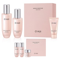 오휘 미라클 모이스처 핑크 베리어 스킨 150ml + 에멀전 100ml + 크림 25ml + 미라클 모이스처 미니어처 기초화장품 3종 키트