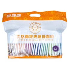 LAYONS COFFEE 雷恩獅咖啡 濾掛式咖啡, 10g x 30入, 經典系列, 30包, 1袋