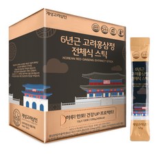 개성고려삼인 6년근 고려홍삼정 전체식 스틱 100p, 1200g, 1개