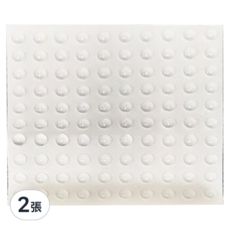 FANCY LIFE 防撞消音止滑貼 半球5*2mm 100顆, 櫃門把手/馬桶後/牆上/冰箱外側適用, 5 x 2mm, 半球, 2張