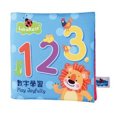 OhBabyLaugh 中英文布書 藍認識數字